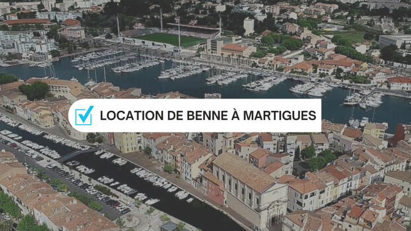Location de bennes à gravats vers Martigues : terre, pierres, carrelage, béton, céramique