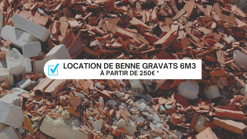 Louer une benne à gravats 6m3 avignon 