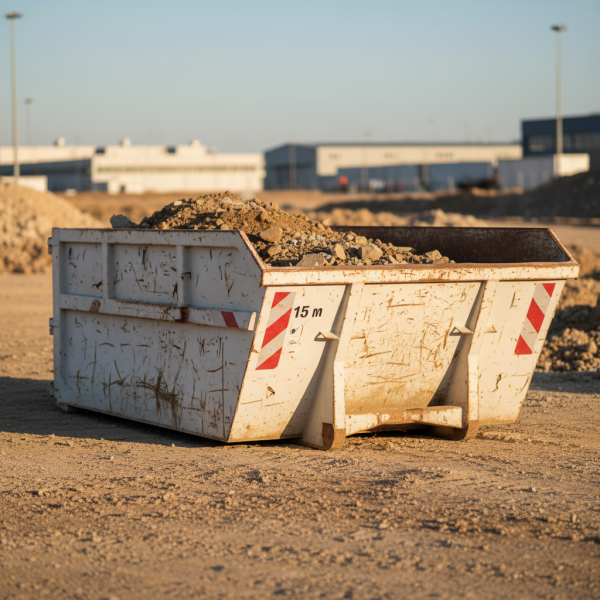 Devis location benne à terre de 15m3 pour professionnels à Marseille vers les Arnavaux : gestion rapide de tous vos déchets de terrassement