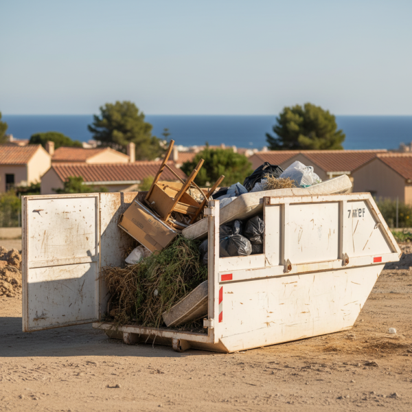 Location benne DIB avec porte de 7m3 pour particuliers à Marseille vers la Pointe-Rouge : évacuation très facile de vos grosses ordures ménagères