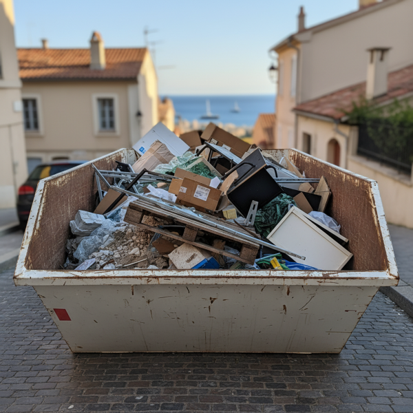 Location benne DIB de 5m3 pour les commerçants à Marseille vers le Roucas-Blanc : nettoyage de vos locaux après un lourd sinistre