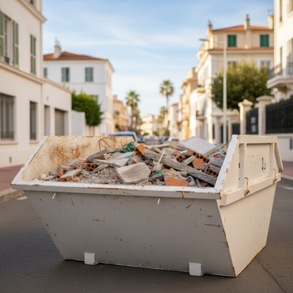 Louer benne à gravats de 3m3 pour particuliers à Marseille vers le Prado : chargement rapide pour vos petits travaux de maçonnerie