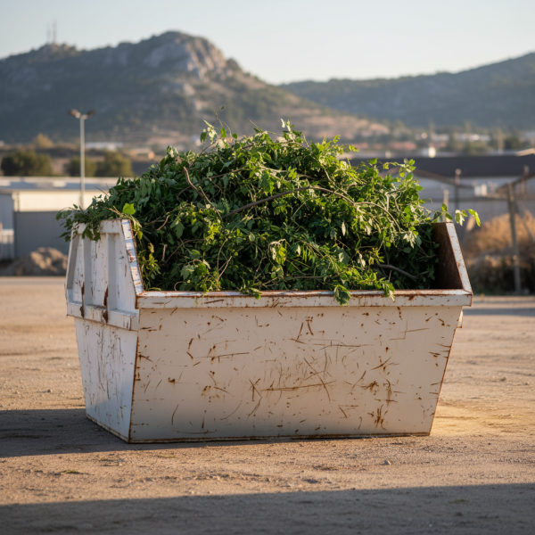 Louer une benne pour déchets verts de 7m3 pour entreprises à Marseille vers Château-Gombert : évacuation très rapide de vos feuillages coupés
